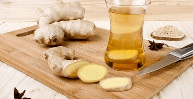 Ginger tea for efficiency